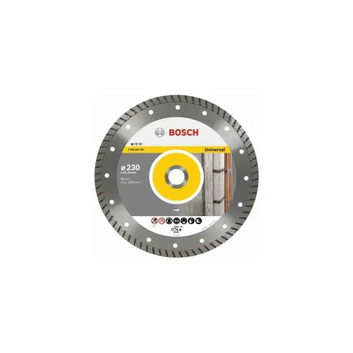 DISCO CORTE G.OBRA 115X22,2 MM TURBO DIAM UPE-T BOSCH Lujoso