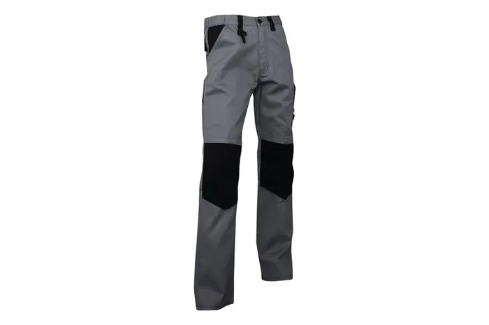 PANTALON TRABAJO LENOIR 280gms/m GRIS-NEGRO T-54 Precio De Oferta