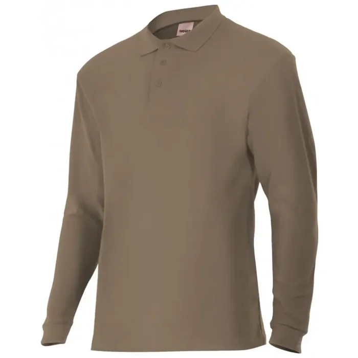 POLO MANGA LARGA 180 GR BEIGE TALLA S VELILLA Precio Rebajado